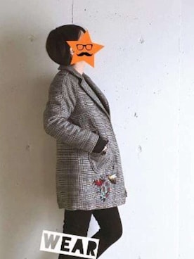 「キッズ服」｜「アイテム（その他）」を使った、maruさん（レディース・146cm）の冬コーディネート
