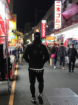 「NIKE ACG（ナイキエィシージー）のアイテム（ジャケット/アウター）」を使った、江見 健志さん（メンズ・180cm）の冬コーディネート