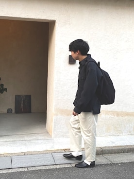 「Steven Alan」｜「アイテム（ブルゾン）」を使った、LEOさん（メンズ・173cm）の冬コーディネート