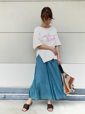 「ノーティードッグ」｜「アイテム（シューズ）」を使った、ｏｚｉｚｏｏさん（レディース・167cm）の春コーディネート