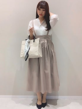 「Te chichi（テチチ）のアイテム（デニムジャケット）」を使った、しおさん（レディース・167cm）の春コーディネート