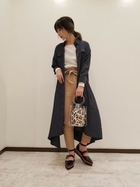 「ジーナシス」｜「アイテム（パンプス）」を使った、せいらまんさん（レディース・162cm）の春コーディネート