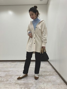 「ジーナシス」｜「アイテム（ハンドバッグ）」を使った、せいらまんさん（レディース・162cm）の春コーディネート