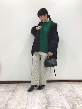 「JEANASIS（ジーナシス）のアイテム（ダウンジャケット/コート）」を使った、せいらまんさん（レディース・165cm）の秋コーディネート