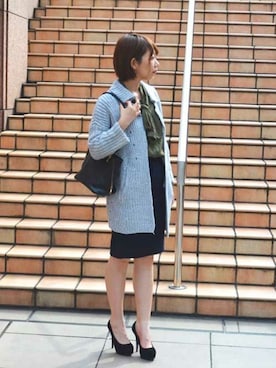 「アイテム（パンプス）」を使った、なつき🐻さん（レディース・163cm・20代）の冬コーディネート