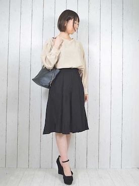 「アイテム（パンプス）」を使った、なつき🐻さん（レディース・163cm・20代）の冬コーディネート