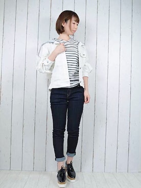 「STYLEBLOCK（スタイルブロック）のアイテム（トップス）」を使った、なつき🐻さん（レディース・163cm）の冬コーディネート