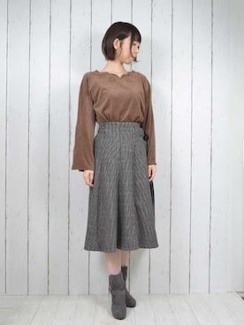 「STYLEBLOCK（スタイルブロック）のアイテム」を使った、なつき🐻さん（レディース・163cm）の冬コーディネート