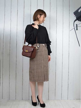 「アイテム（パンプス）」を使った、なつき🐻さん（レディース・163cm・20代）の冬コーディネート