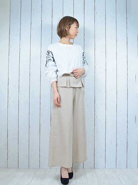 「STYLEBLOCK（スタイルブロック）のアイテム」を使った、なつき🐻さん（レディース・163cm）の冬コーディネート