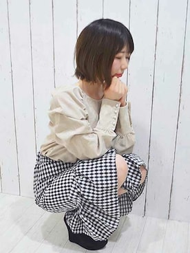 「STYLEBLOCK（スタイルブロック）のアイテム」を使った、なつき🐻さん（レディース・163cm）の冬コーディネート