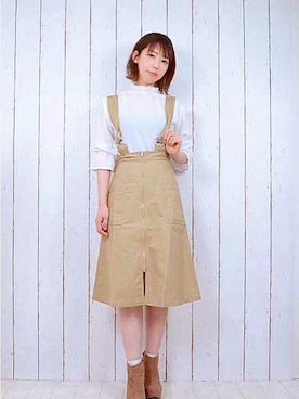 「STYLEBLOCK（スタイルブロック）のアイテム」を使った、なつき🐻さん（レディース・163cm）の春コーディネート