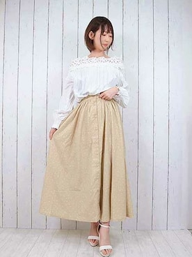 「STYLEBLOCK（スタイルブロック）のアイテム」を使った、なつき🐻さん（レディース・163cm）の春コーディネート