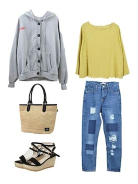 なつき🐻さん（レディース・163cm）の春コーディネート