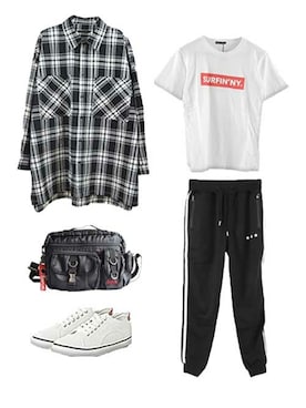 なつき🐻さん（メンズ・163cm）の春コーディネート