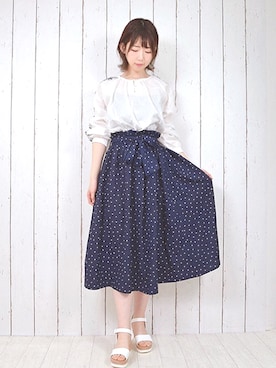 「STYLEBLOCK（スタイルブロック）のアイテム」を使った、なつき🐻さん（レディース・163cm）の春コーディネート