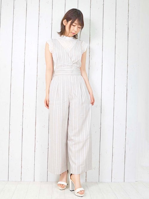 ストライプ オーバーオール ルーズ ロング 楽天市場】【マラソン協賛12％OFFクーポン配布中！7/26(土)1:59