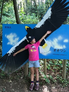 「ミッキー」｜nonoさん（キッズ・121cm）の夏コーディネート