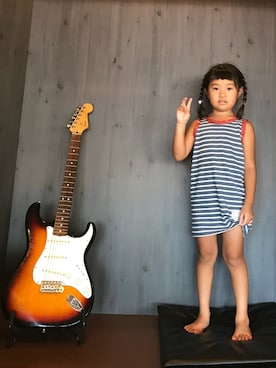「Smoothy（スムージー）のアイテム（ワンピース/ドレス）」を使った、nonoさん（キッズ・110cm）の夏コーディネート