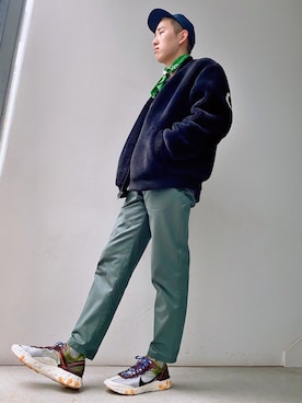 「フォローミー」｜「アイテム（その他アウター）」を使った、SHOさん（メンズ・176cm）の冬コーディネート