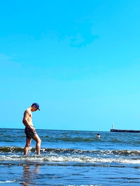 「アイテム（水着/着物・浴衣）」を使った、SHOさん（メンズ・176cm）の夏コーディネート