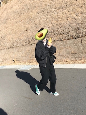 「ニコアンド」｜「アイテム（MA-1）」を使った、🥑さん（レディース・162cm）の秋コーディネート