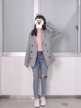 「RAINBOW SHOPのアイテム」を使った、あゆさん（レディース・156cm）の秋コーディネート