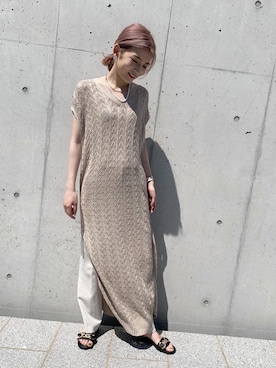 「Lucida（ルシーダ）のアイテム（サンダル）」を使った、natukiさん（レディース・160cm）の夏コーディネート