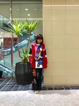 「ビックＴシャツ」｜「アイテム（ジャケット/アウター）」を使った、hiRaさん（レディース・157cm）の夏コーディネート