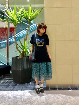 HYSTERIC GLAMOUR（ヒステリックグラマー）の「BLACK CATS FLOWER総柄 