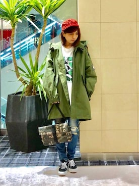 「ビックＴシャツ」｜hiRaさん（レディース・157cm）の秋コーディネート