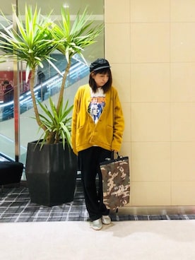 HYSTERIC GLAMOURのキャスケットを使った人気ファッション