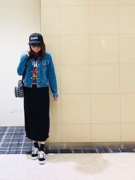 「HYSTERIC GLAMOUR（ヒステリックグラマー）のHYSTERIC INTENTION ジャガードワンピース（ワンピース）」を使った、hiRaさん（レディース・157cm）の春コーディネート