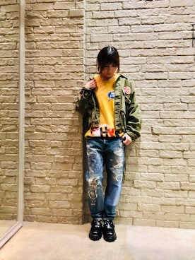 「でにむ」｜「アイテム（その他シューズ）」を使った、hiRaさん（レディース・157cm）の夏コーディネート