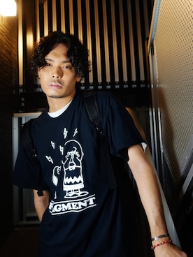 「fragment design（フラグメントデザイン）のアイテム（トップス）」を使った、WEAROさん（メンズ・179cm）の夏コーディネート
