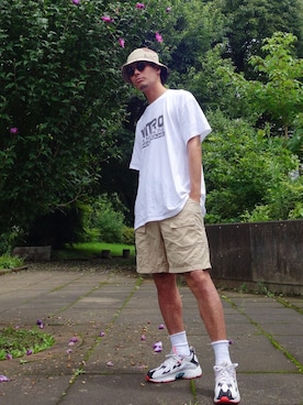 「RAPTEES（ラップティーズ）のアイテム」を使った、WEAROさん（メンズ・179cm）の夏コーディネート