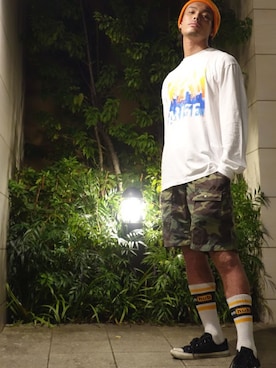 「RICHARDSON（リチャードソン）のアイテム」を使った、WEAROさん（メンズ・179cm）の夏コーディネート
