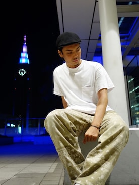 「BIOTOP（ビオトープ）のアイテム」を使った、WEAROさん（メンズ・179cm）の秋コーディネート