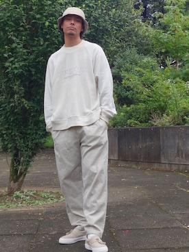 「秋のカフェオレコーデ」｜「アイテム（スリッポン）」を使った、WEAROさん（メンズ・179cm）の秋コーディネート