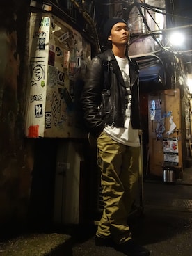 「CONVERSE（コンバース）のアイテム（ローファー）」を使った、WEAROさん（メンズ・179cm）の秋コーディネート