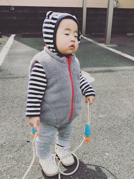 「baby GAP」｜uta☺︎さん（キッズ・90cm）の冬コーディネート