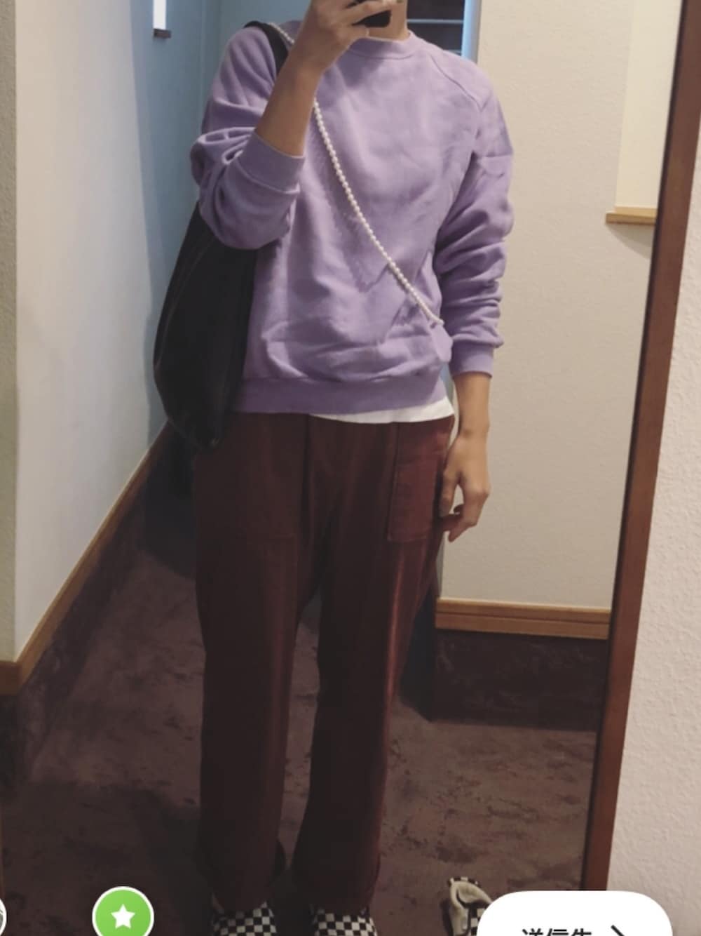 THE SHINZONEのスウェット（パープル系）を使った人気ファッション