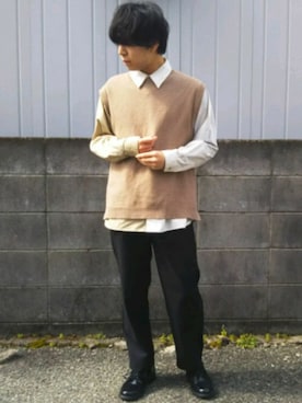 「レイヤードstyle」｜「アイテム（その他シューズ）」を使った、湧さん（メンズ・168cm）の冬コーディネート