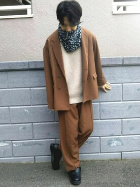 湧さん（メンズ・168cm）の冬コーディネート