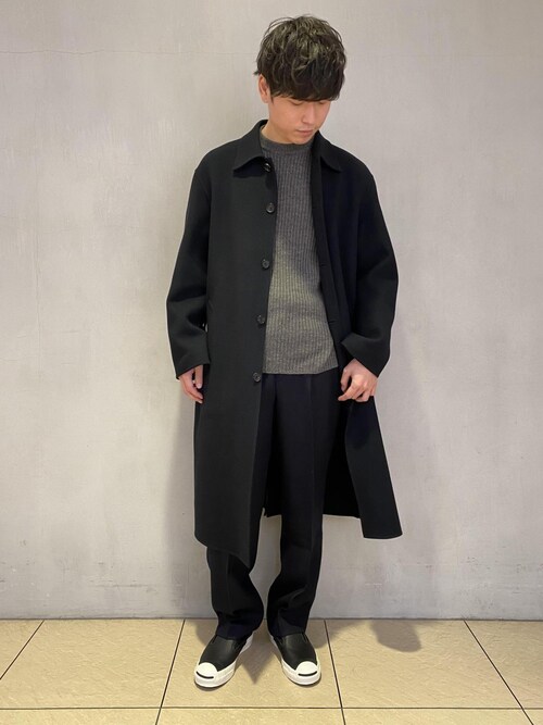 ADAM ET ROPE' 山形ニット 両畔コンバットニット メンズ レディース ADAM ET ROPE' ニット 【山形ニット】両畔コンバットニット