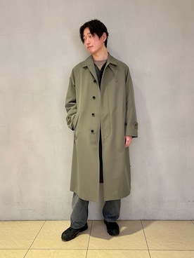 「stein（シュタイン）のアイテム（パンツ）」を使った、kumaさん（メンズ・179cm）の冬コーディネート