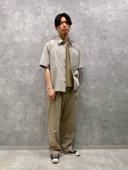 セール】【OGUZ】ルーズテーパード ワイドスラックス