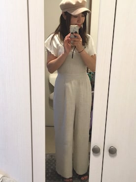 「reca（レカ）のアイテム（帽子）」を使った、memeさん（レディース・157cm）の夏コーディネート