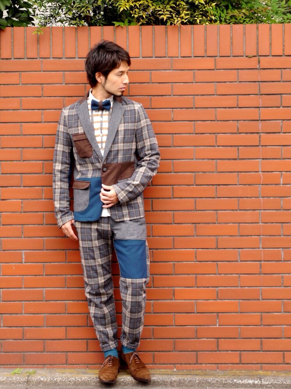 その他のテーラードジャケット、その他のその他パンツ、その他のシャツ/ブラウスを着用したメンズの冬コーディネートの1枚目の写真