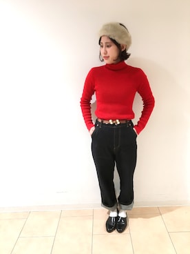 「メリークリスマス」｜norikoさん（レディース・155cm）の冬コーディネート